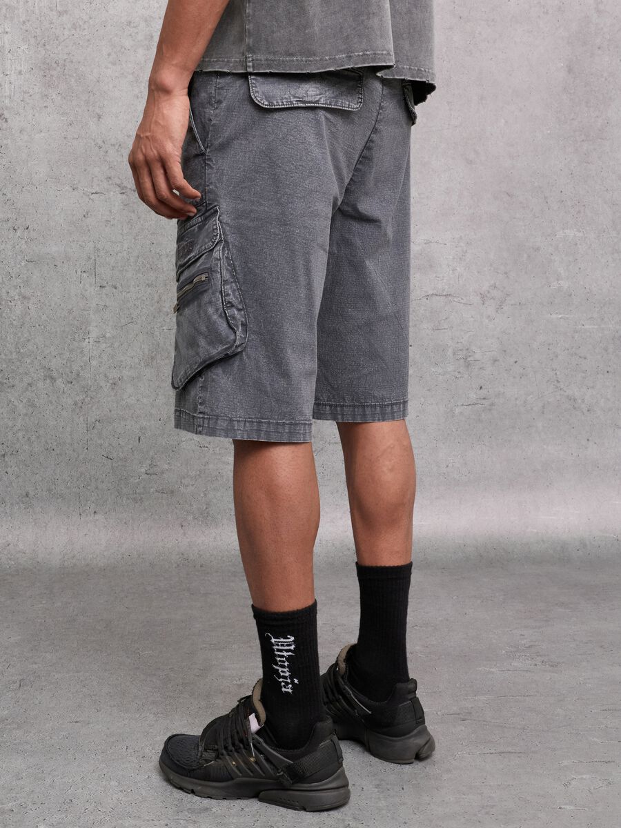 Cargo Shorts Washed Grey_2