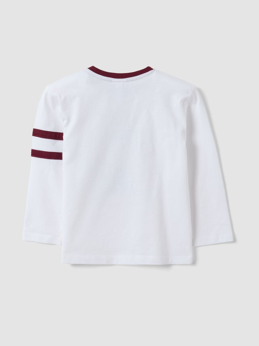 T-shirt bianca in puro cotone con stampa Harry Potter per bimbo_1