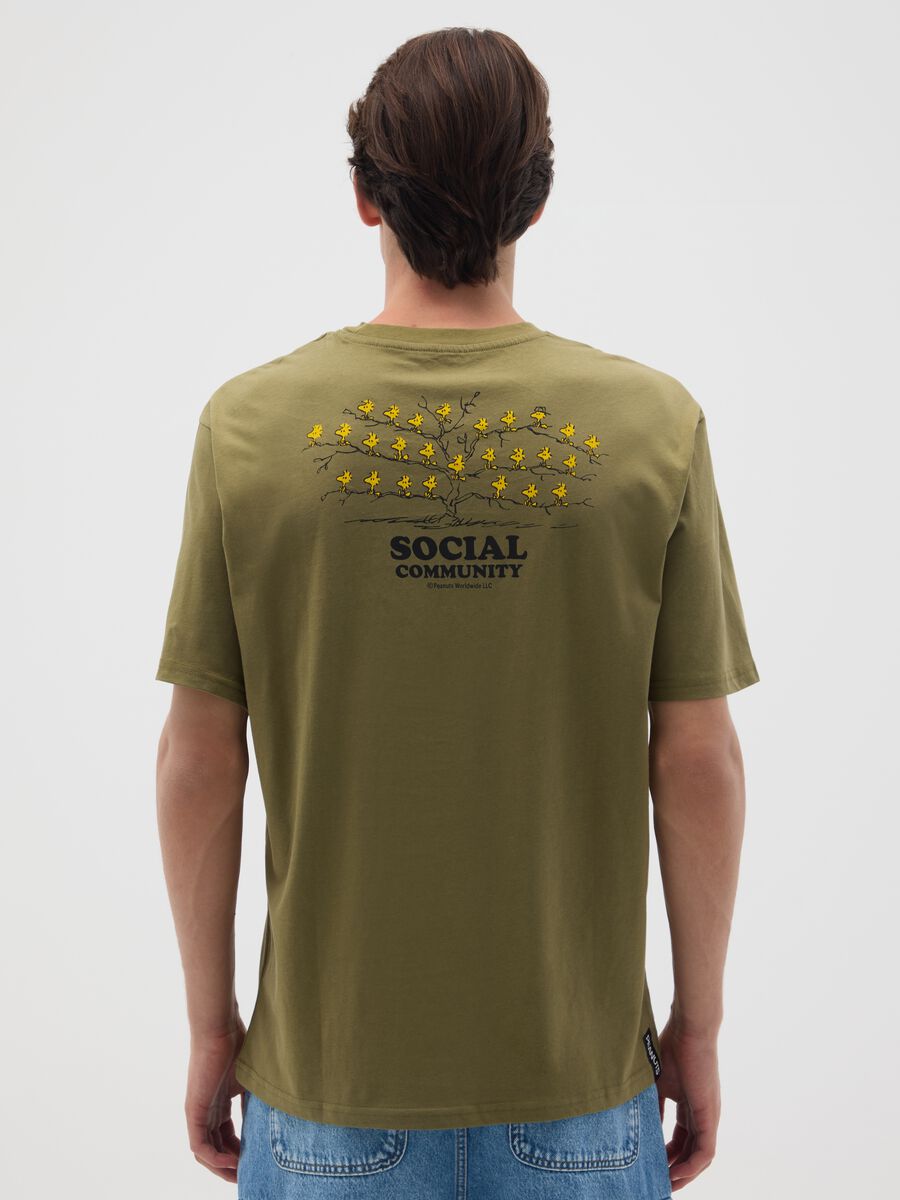 Regular fit green pure cotton t-shirt_2