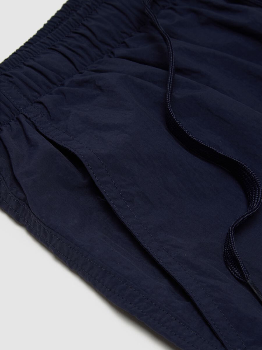 Men's Regular Fit Mixed Blue Shorts_1
