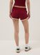 Red pure cotton shorts with elasticated waist, regular fit_2