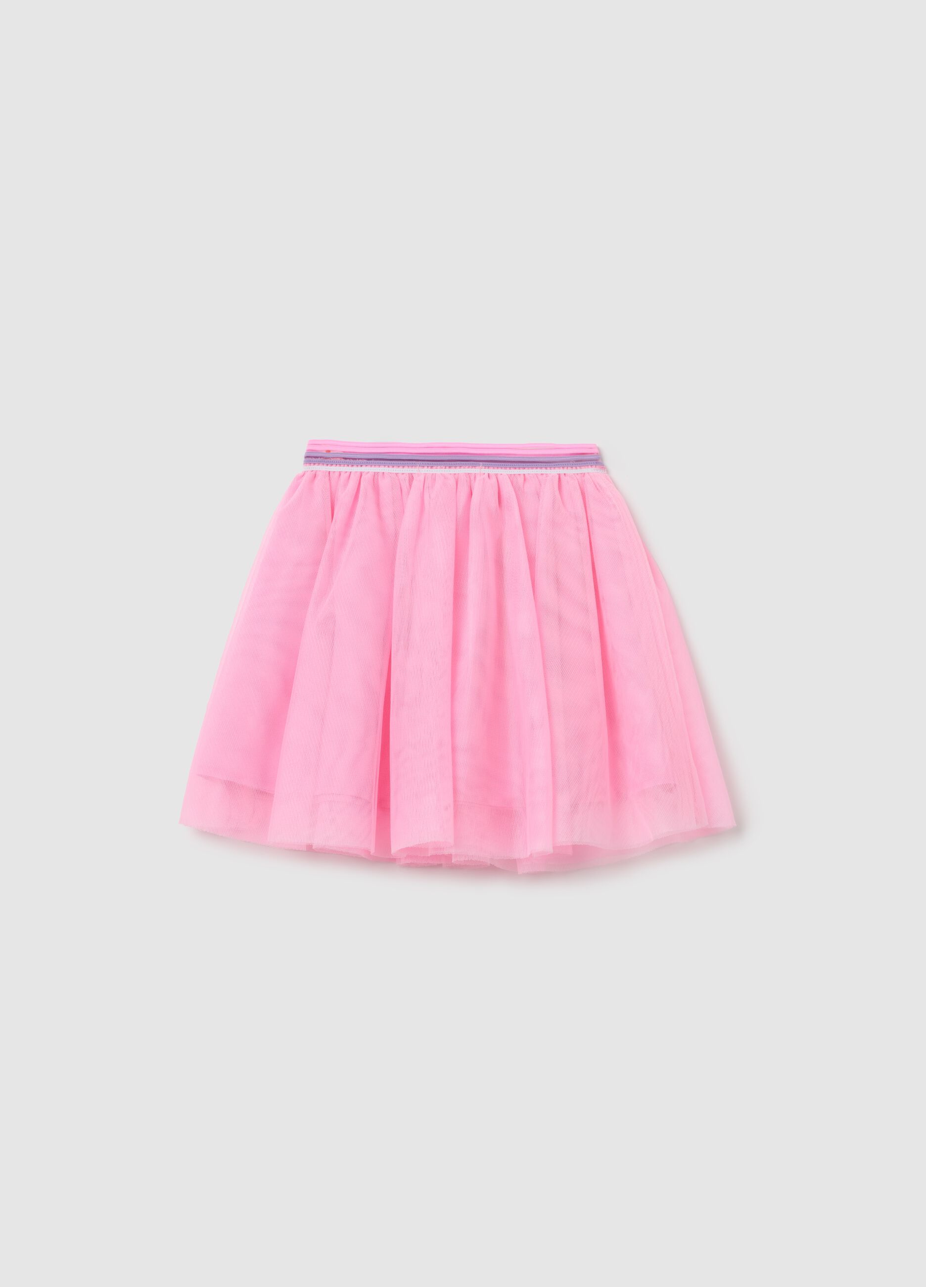 Pink Mini Tulle Skirt by Love Therapy