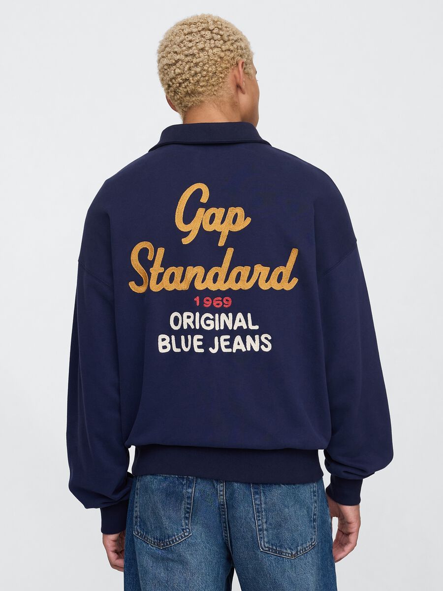 Gap Blue Half-Zip Sweatshirt_2