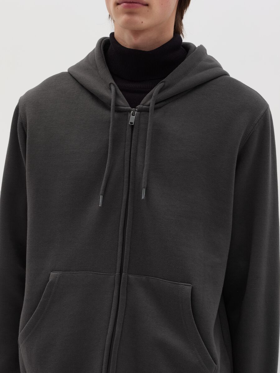 Full-zip plush hoodie_2