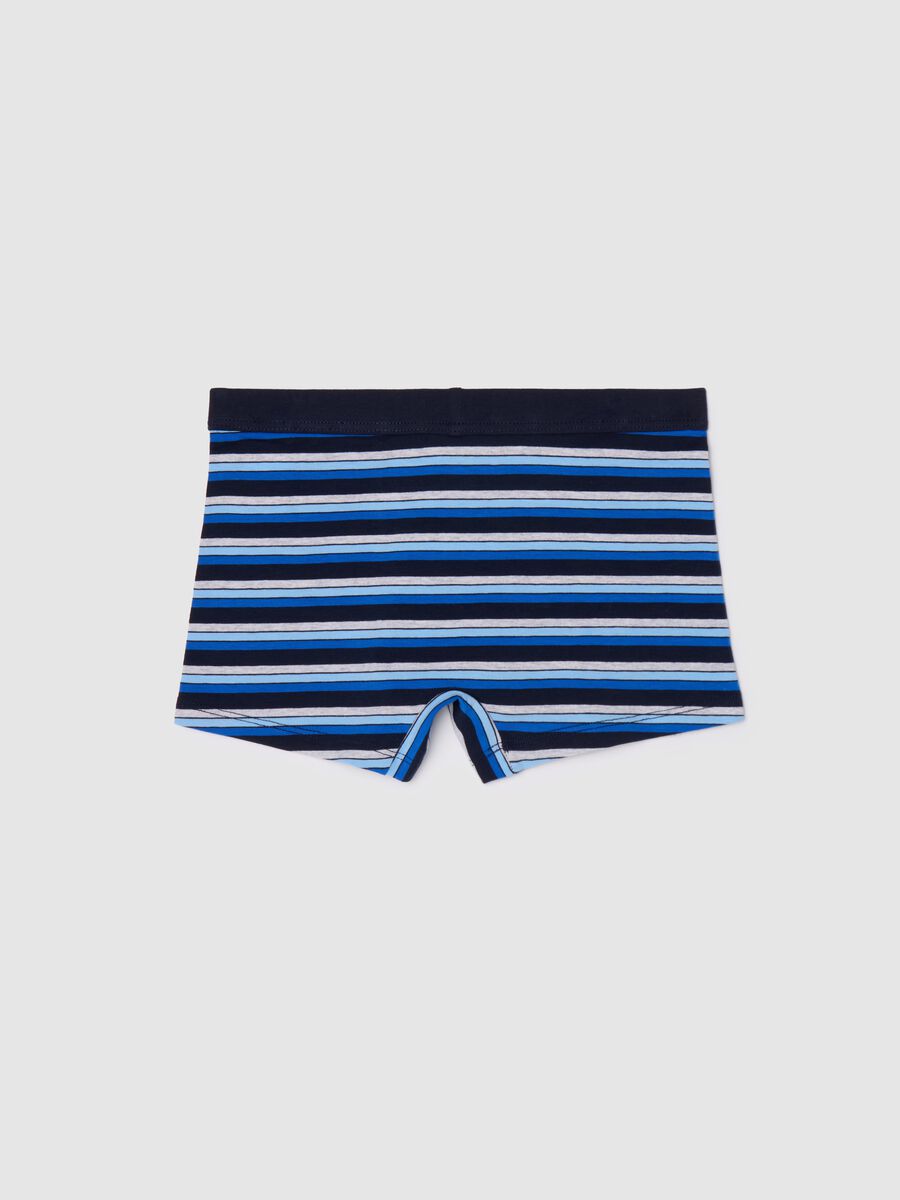 Boxer in cotone stretch in fantasia a righe _1