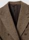 Brown Check Long Coat Regular Fit_5
