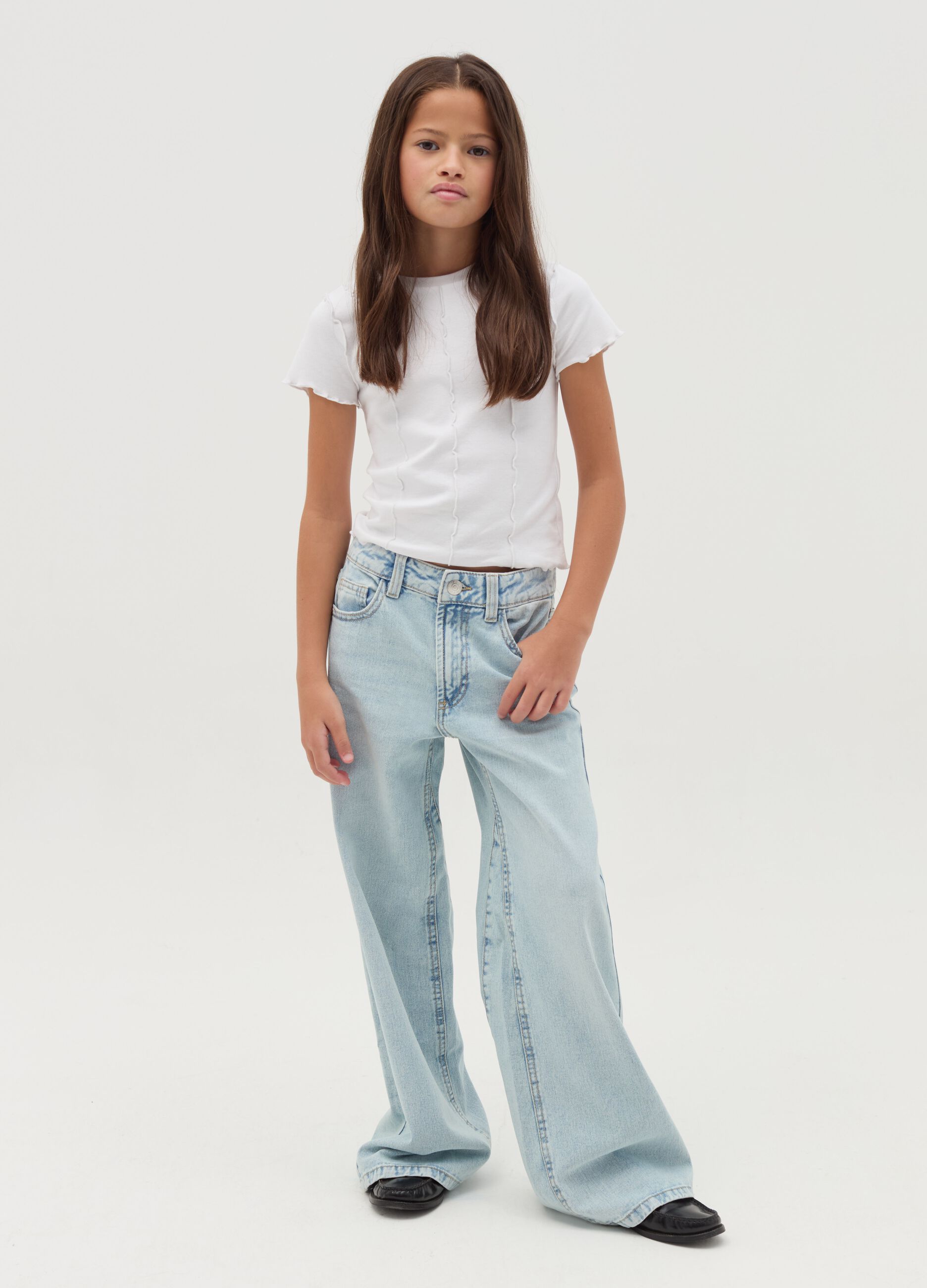 Jeans a gamba larga cinque tasche OVS KIDS da Ragazza OVS