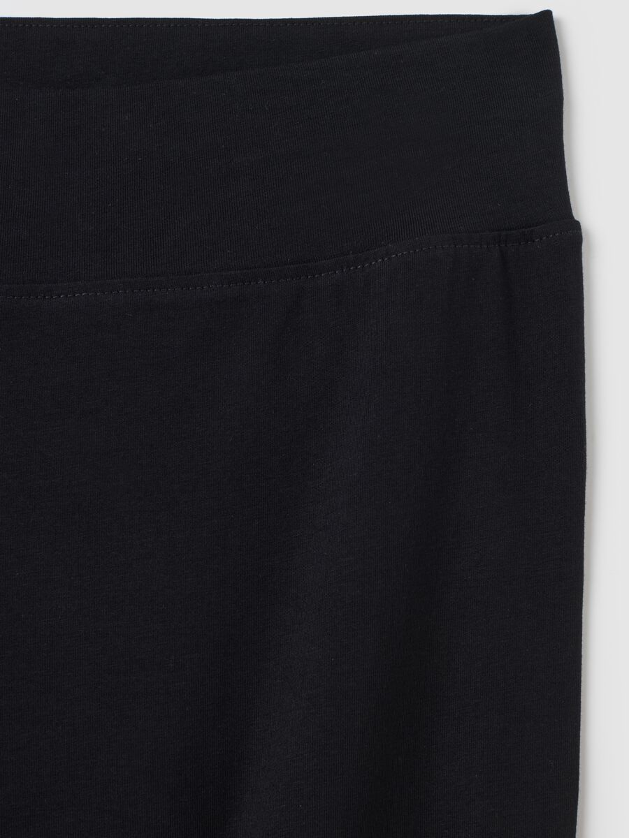 Skinny black stretch cotton leggings_5