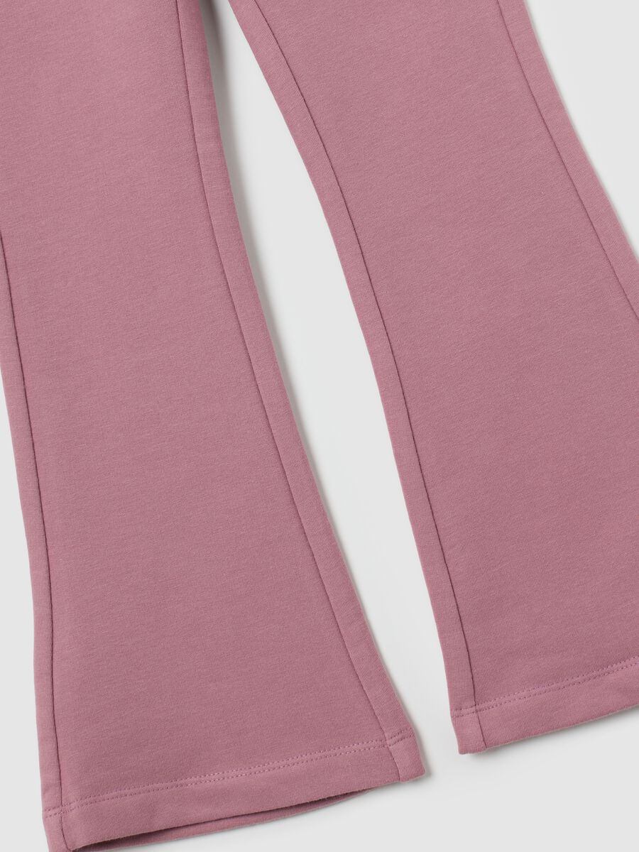 Girls' multicoloured cotton blend jogging set_3