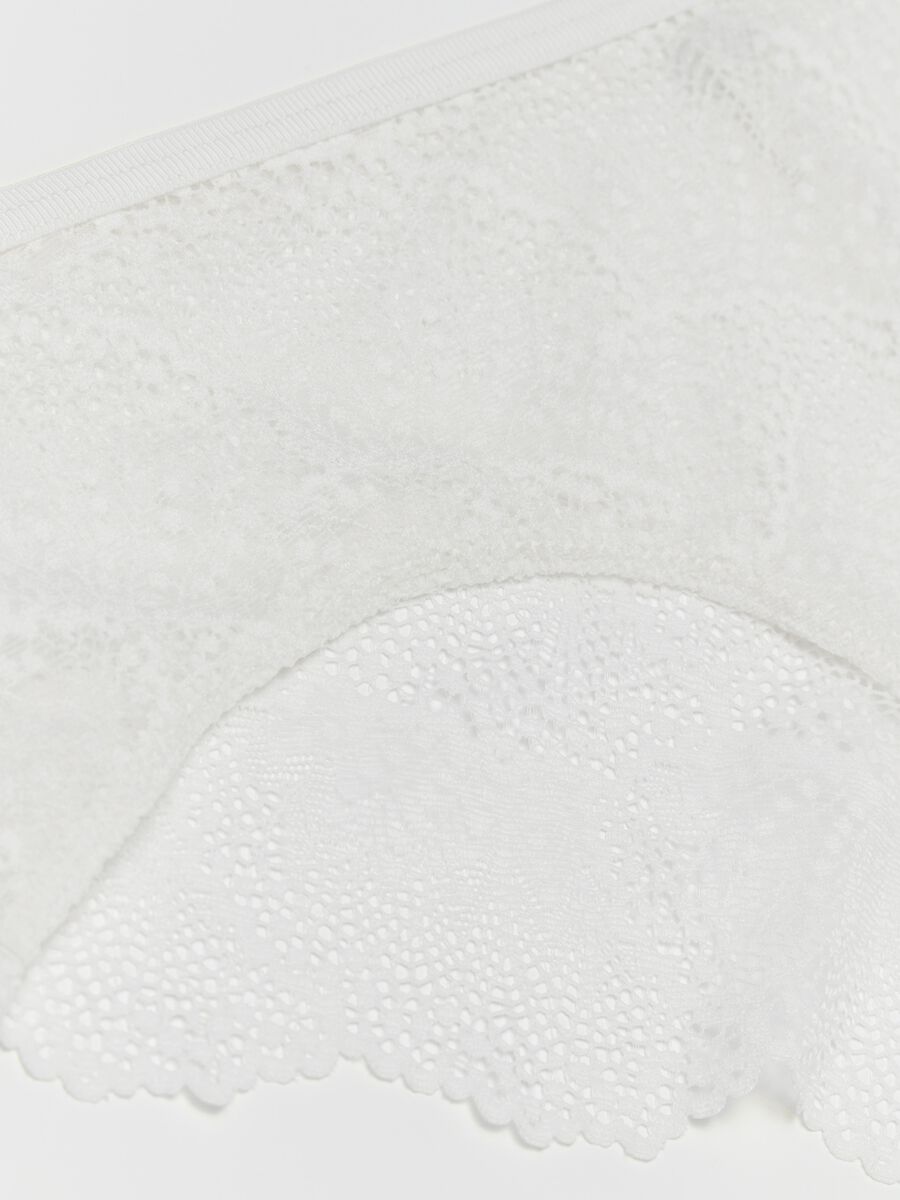 Lace briefs with openwork design_5