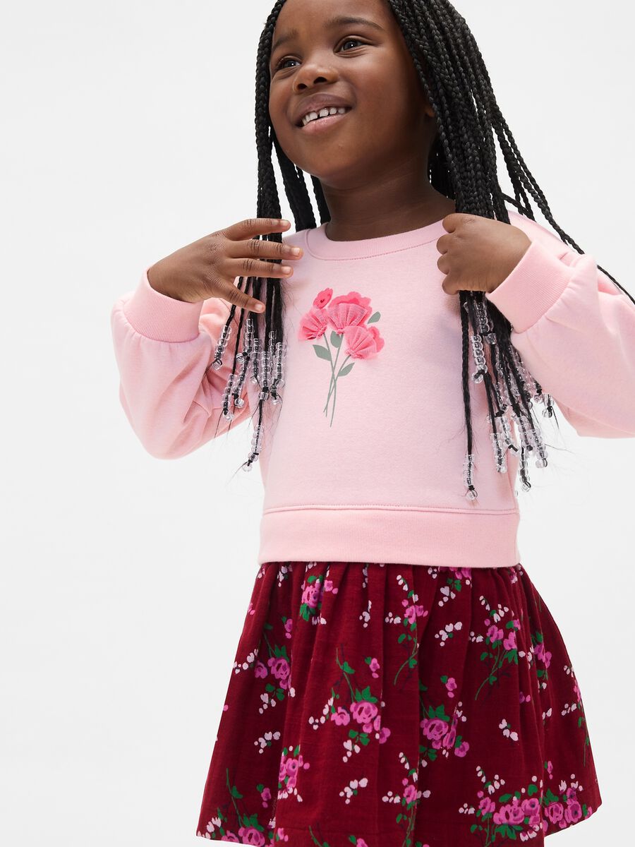 Pink Cotton Dress for Girls_1