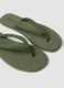 Green flip-flops with thick straps_1