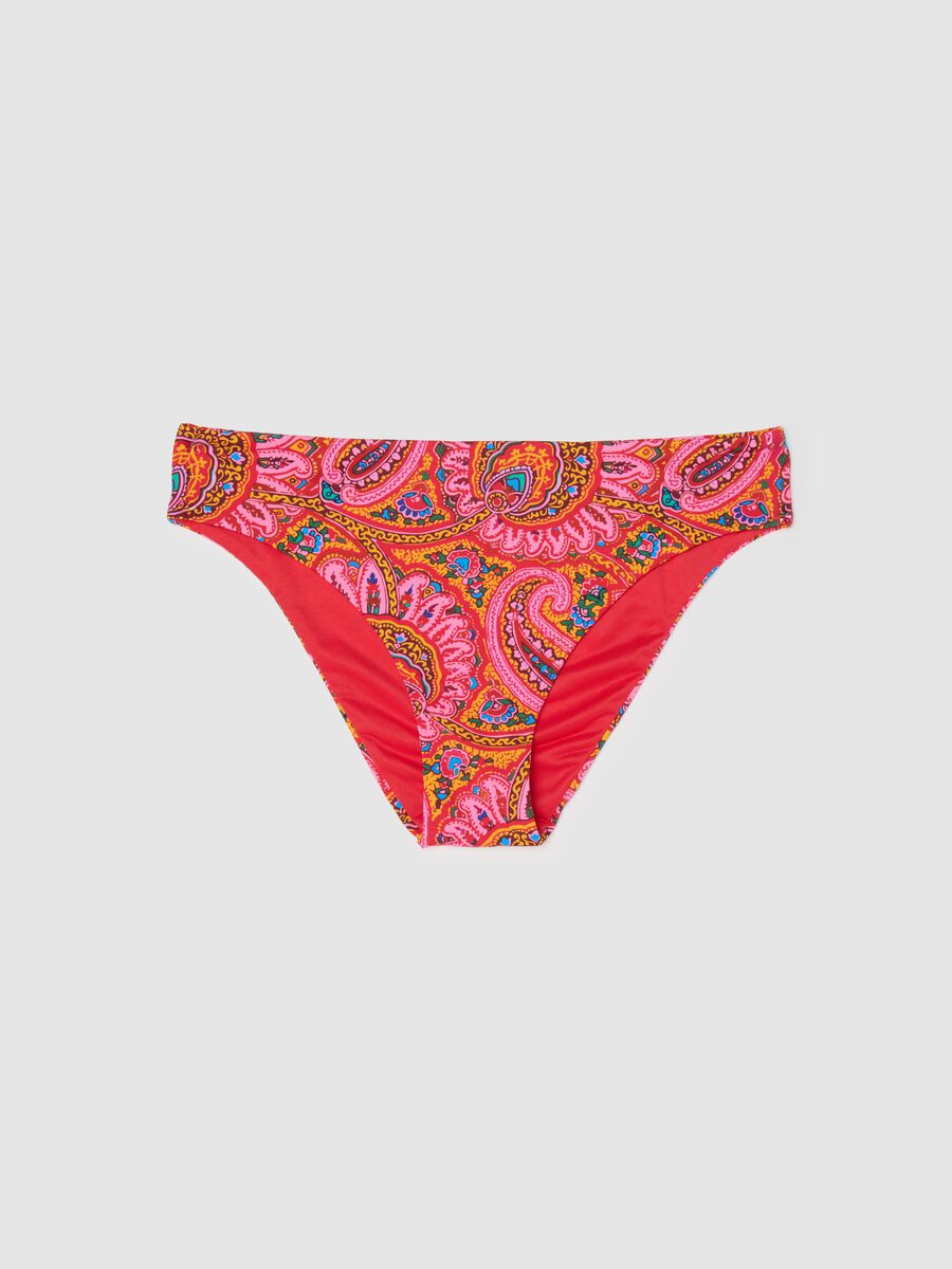 Women’s bikini briefs in multicoloured stretch fabric_0