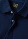 Navy stretch-cotton long-sleeve polo shirt, regular fit_5