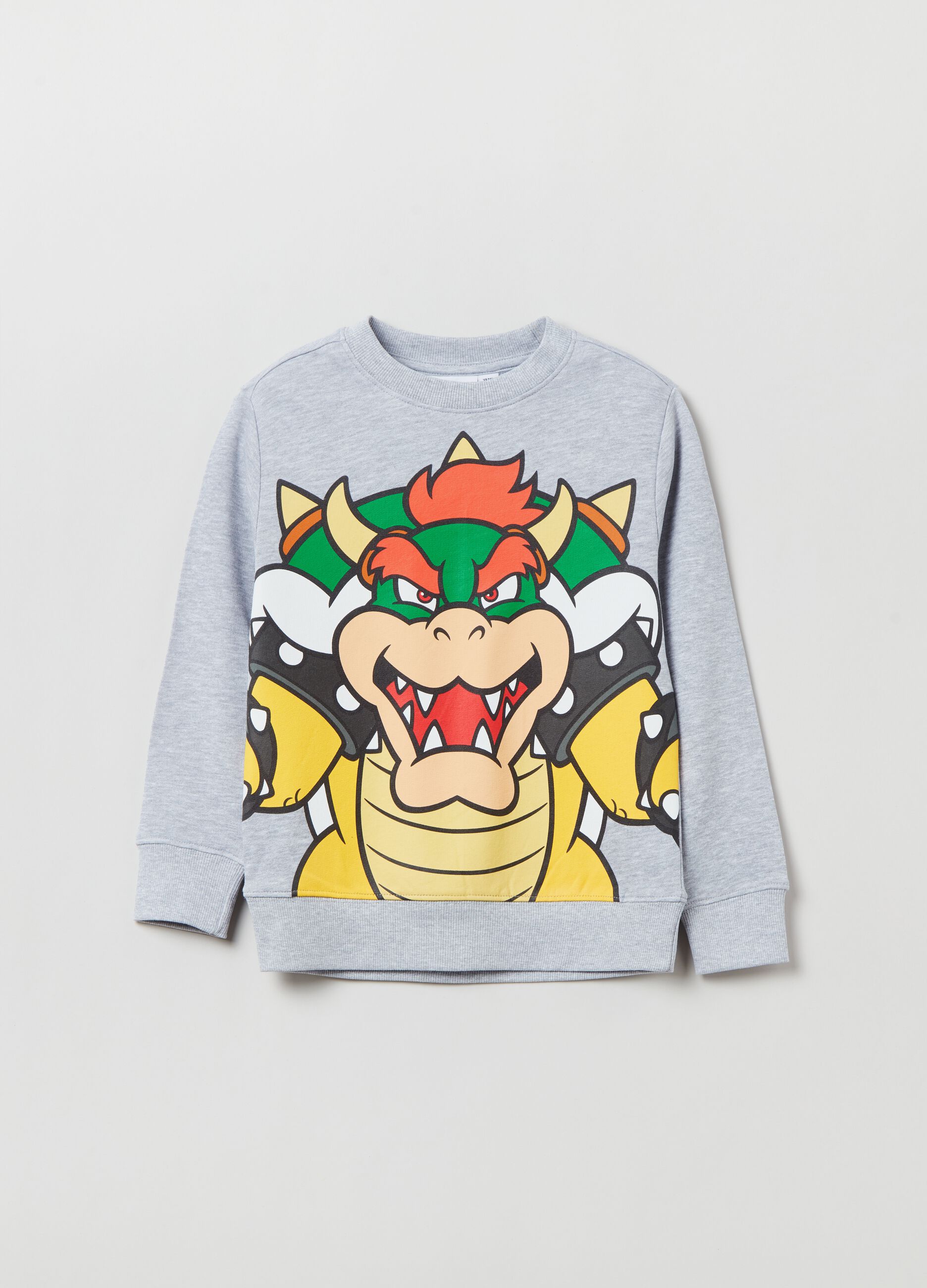 Felpa girocollo stampa Super Mario™ Bowser