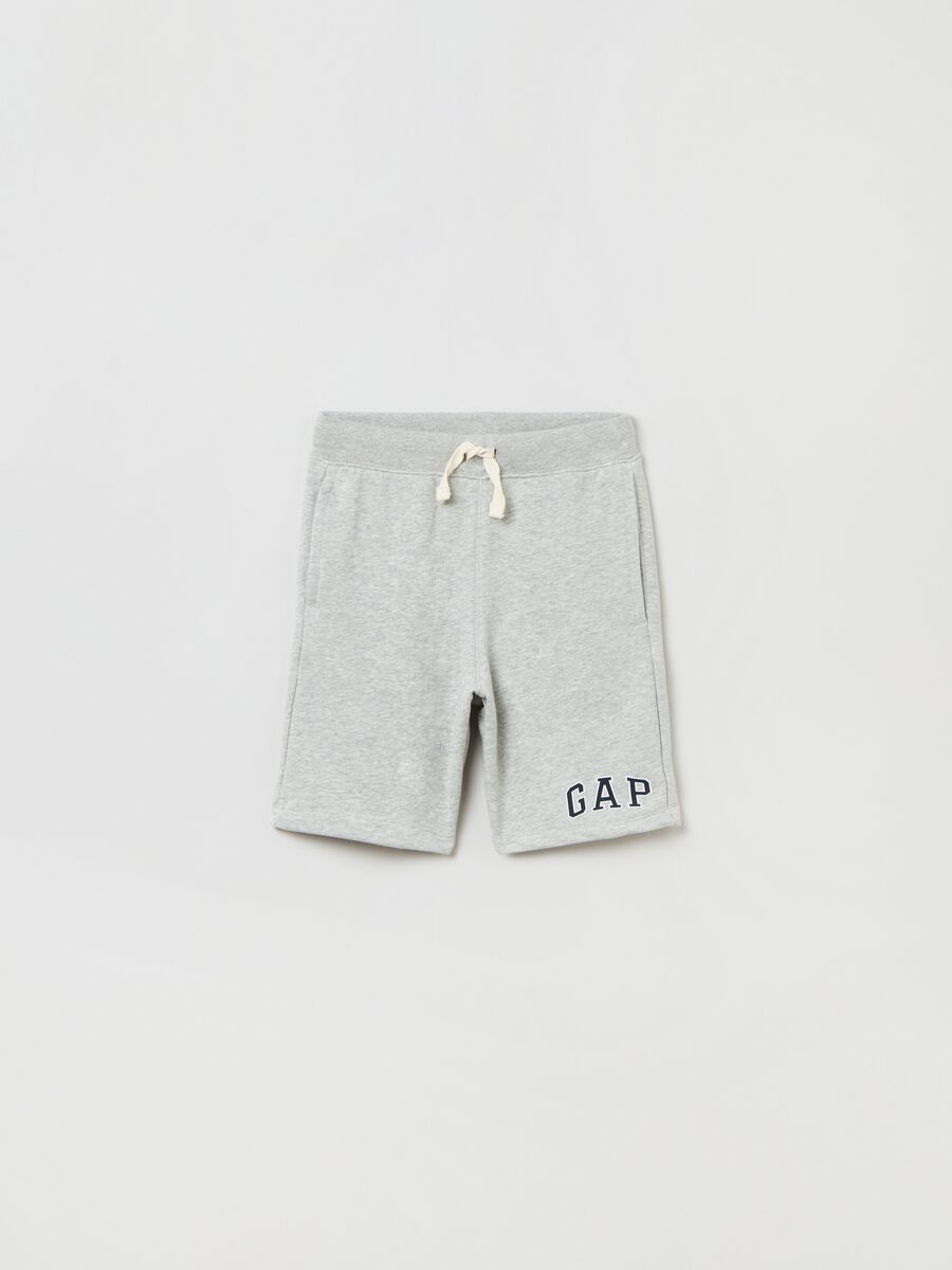 French terry Bermuda shorts with logo_0