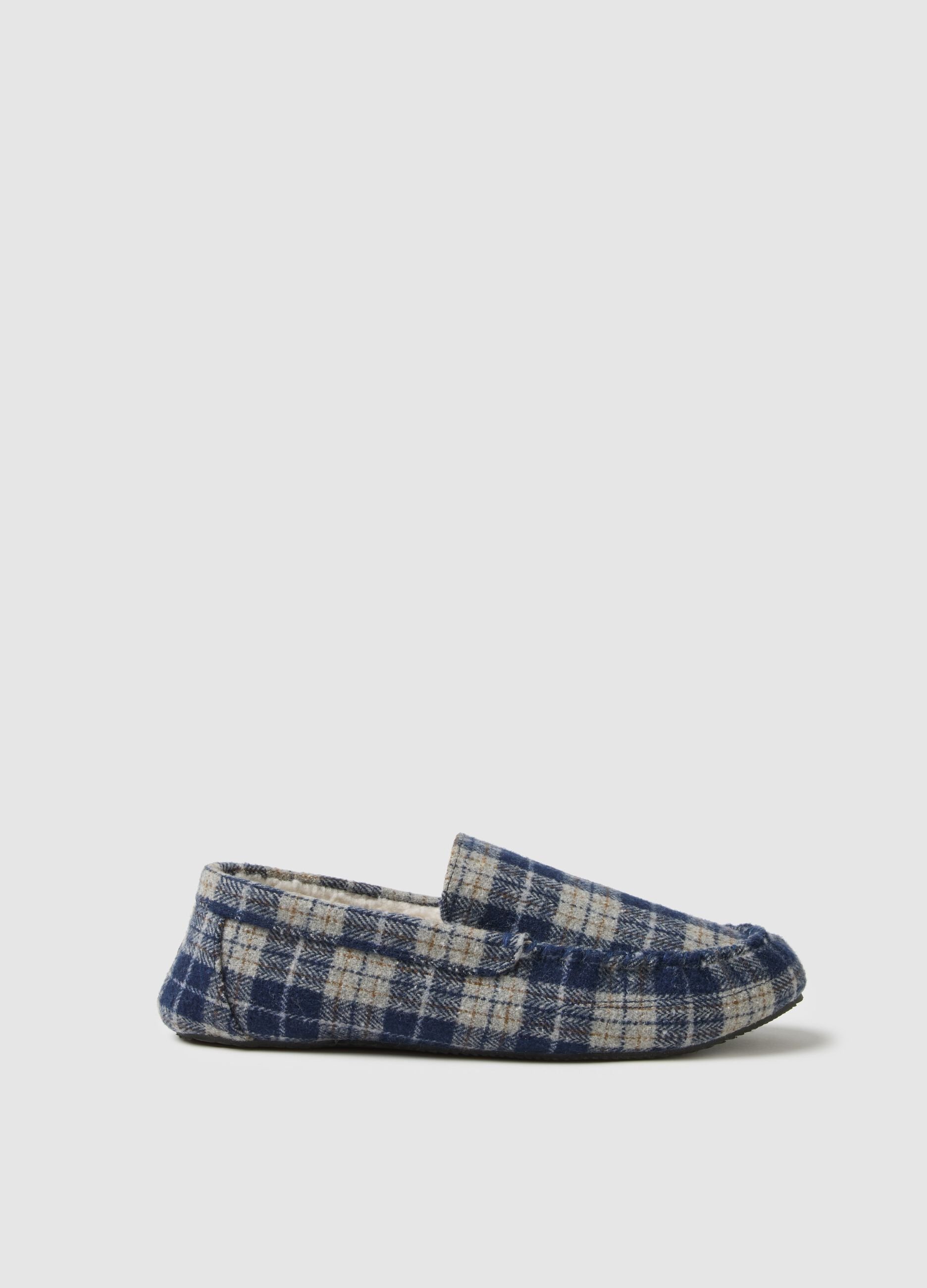 Multicolour Checkered Slippers