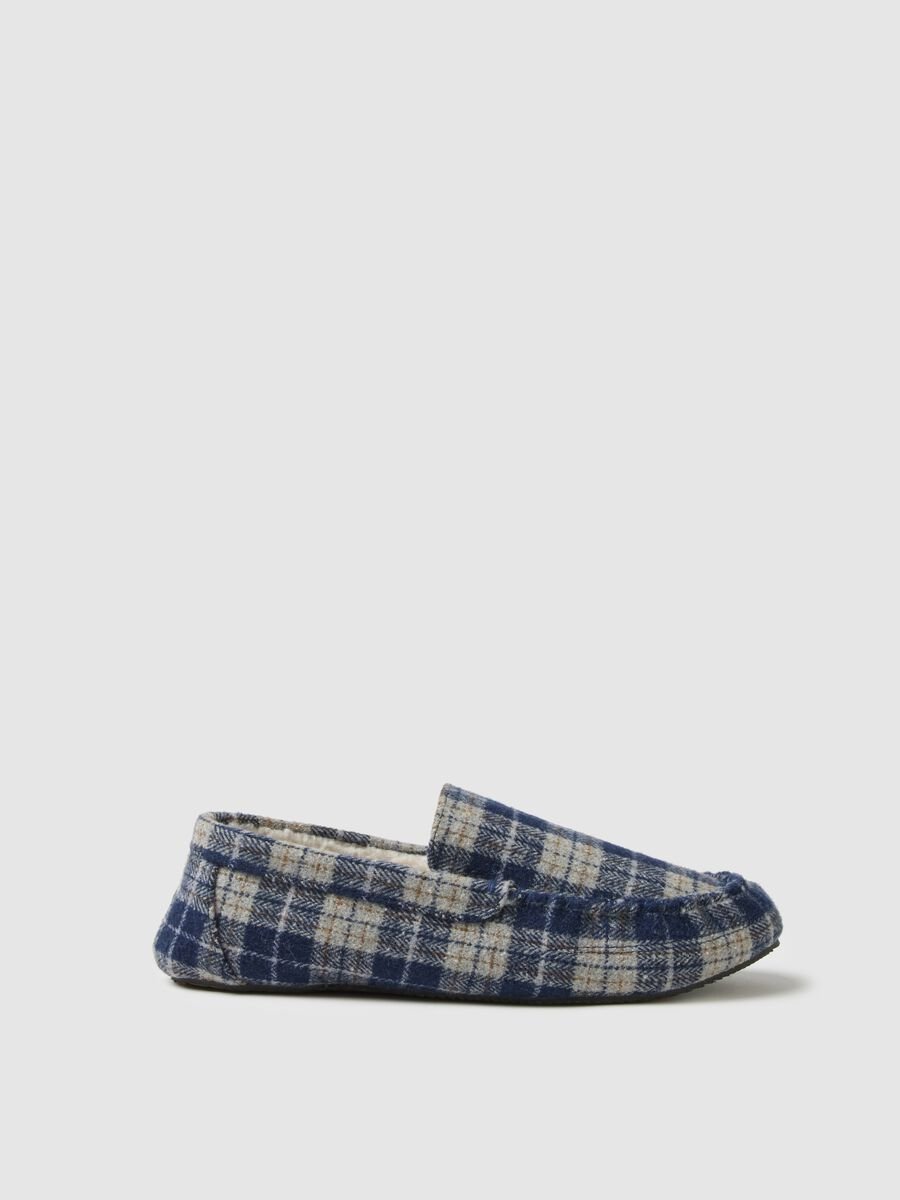 Multicolour Checkered Slippers_0