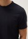Black slim fit stretch cotton T-shirt_3