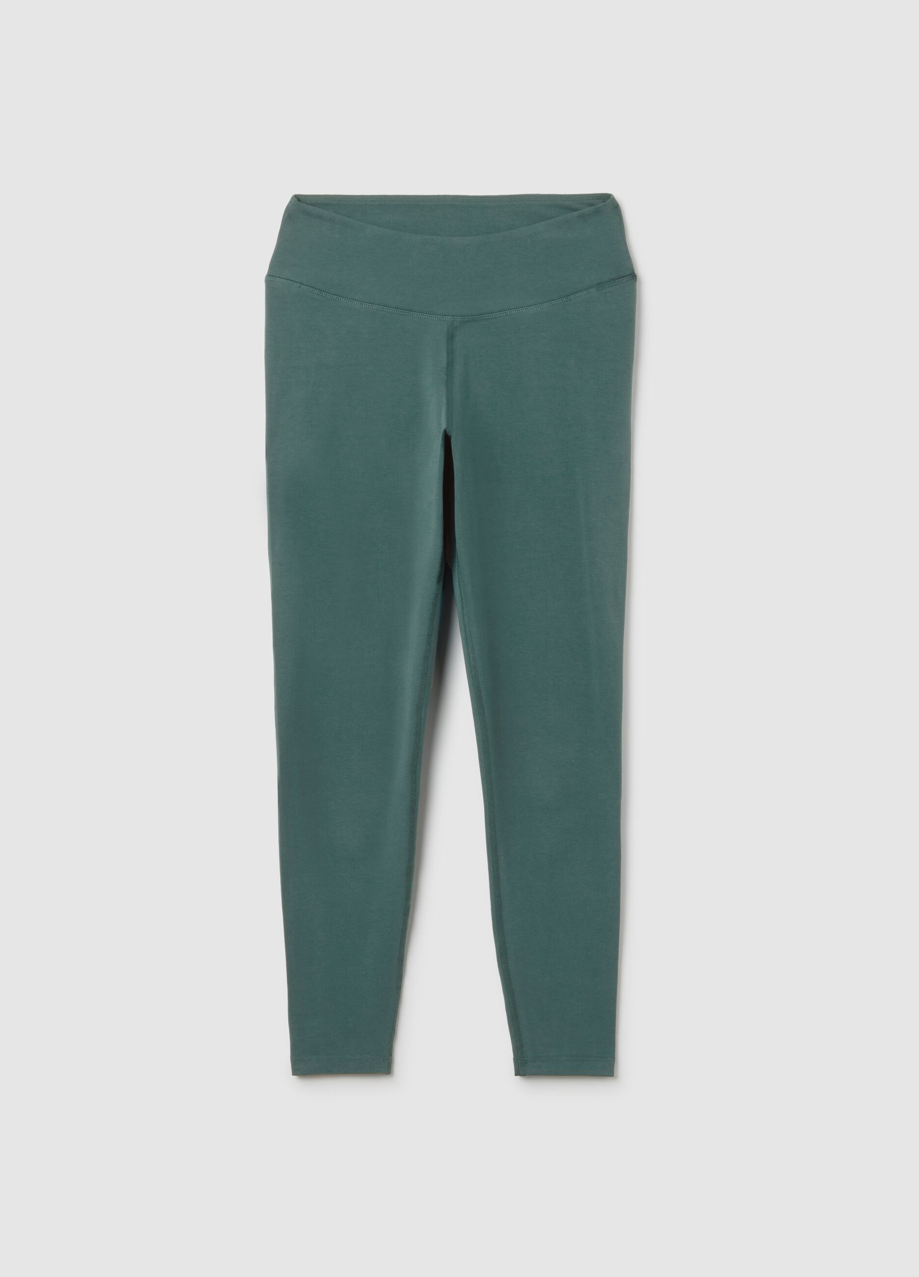 High-waisted cotton blend leggings ALTAVIA STUDIO