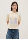Oversized multicolour pure cotton girl&rsquo;s t-shirt with prints_0