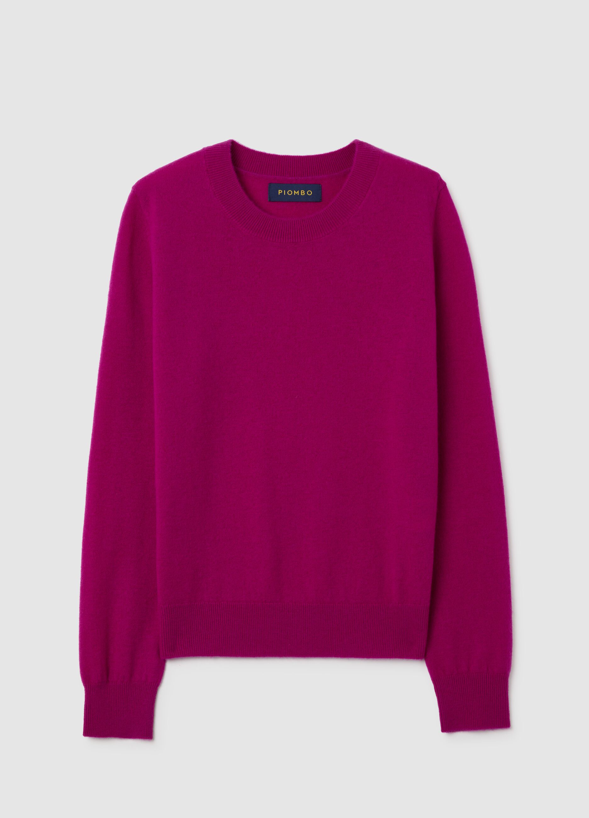 Pink pure wool regular fit sweater