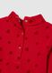 Red children's cotton jumper regular fit with heart prints_3