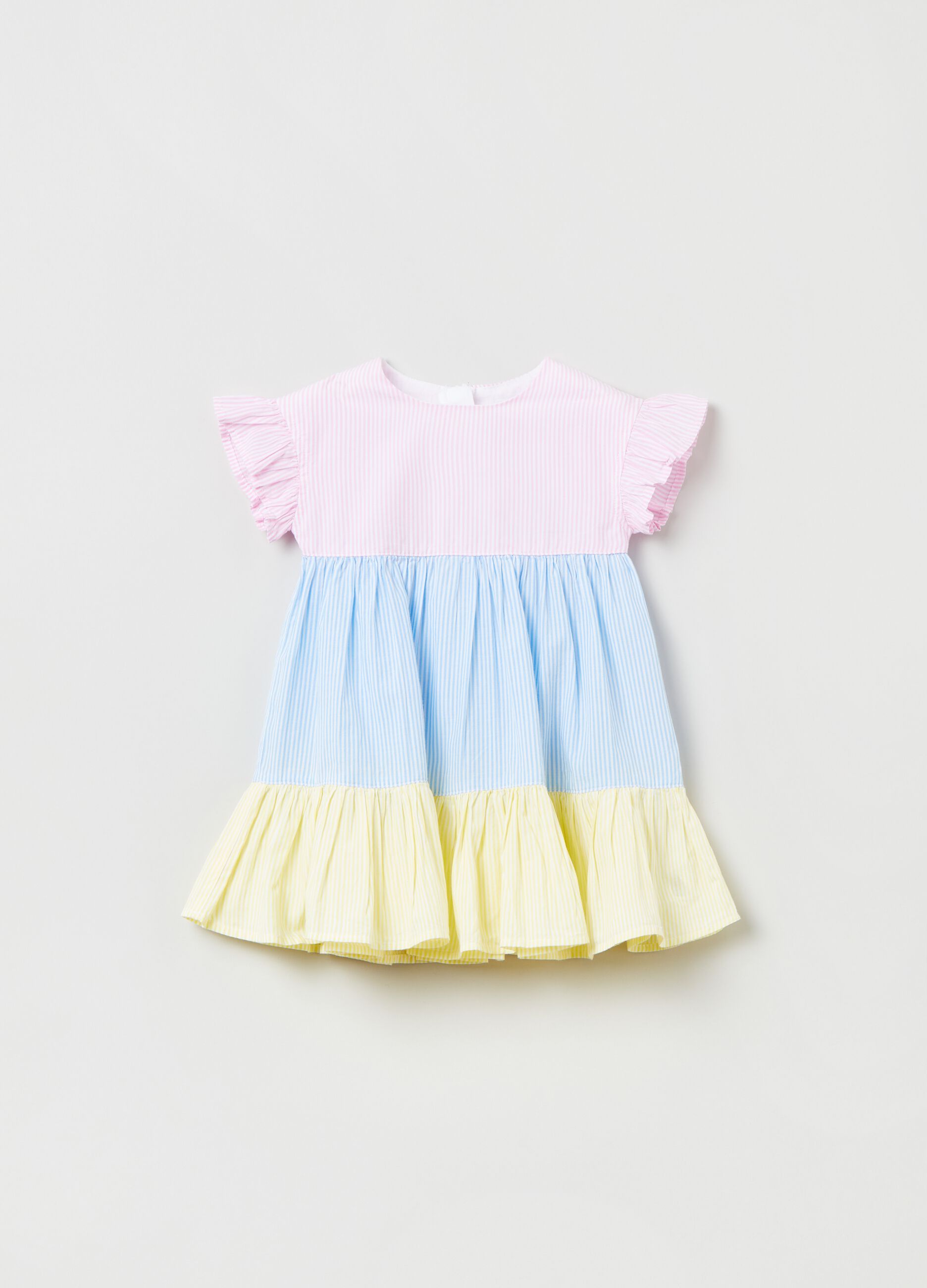 Vestitino a balze multicolor_0