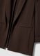 Brown buttonless regular-fit blazer_5