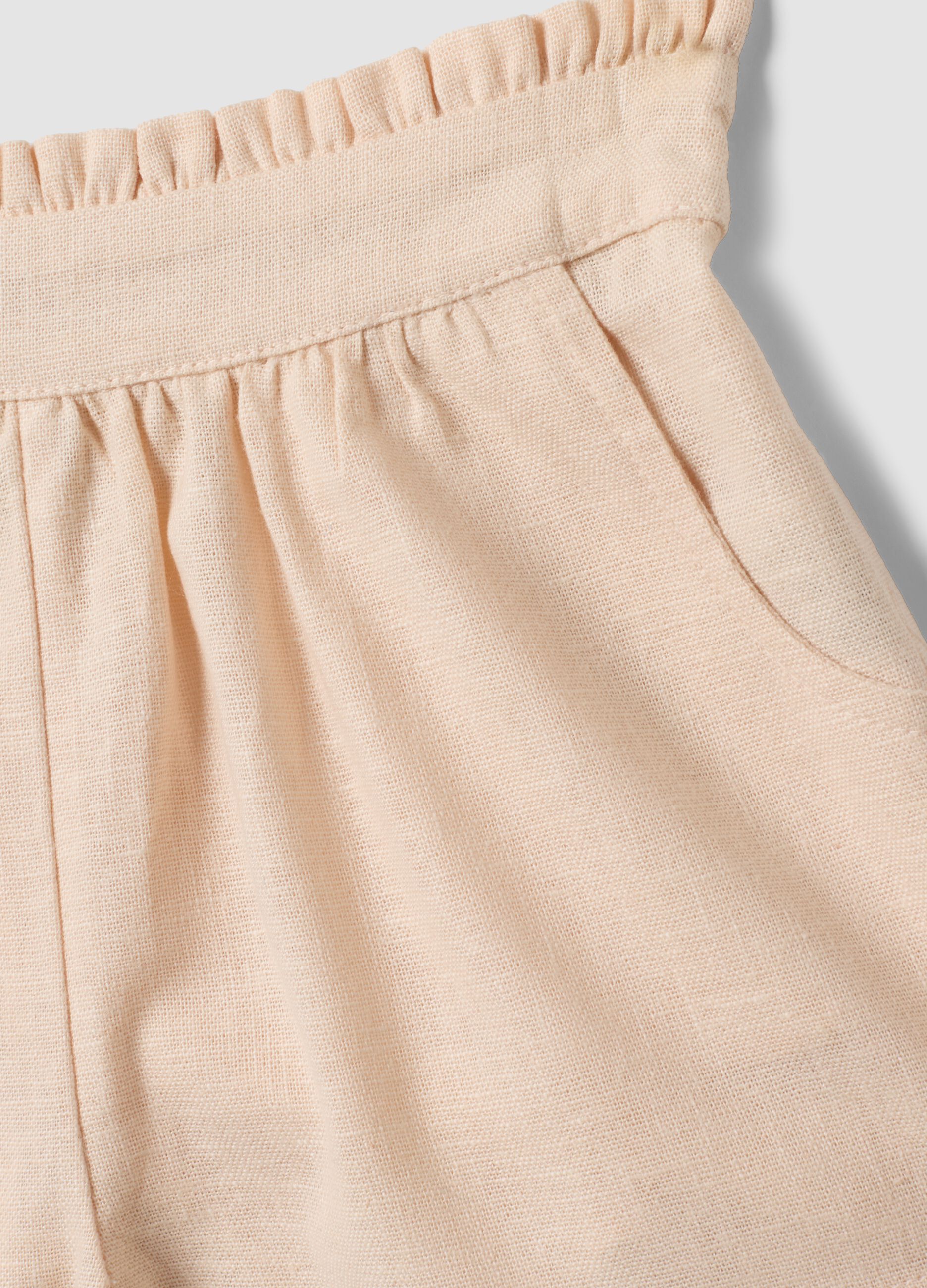 Pink pure cotton set with top and shorts