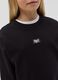 Crop sweatshirt with logo print_1