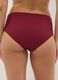 Red high-waisted stretchy bikini bottoms with buckle_2