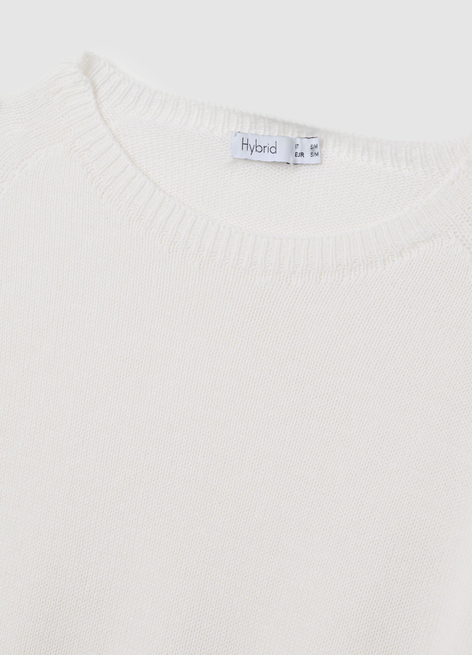 Women's white pure cotton regular fit t-shirt