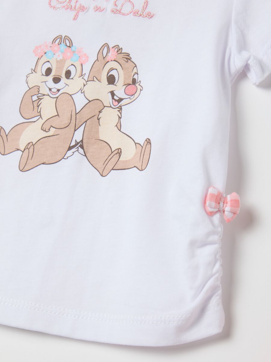 White t-shirt and pink shorts set by OVS Kids_3