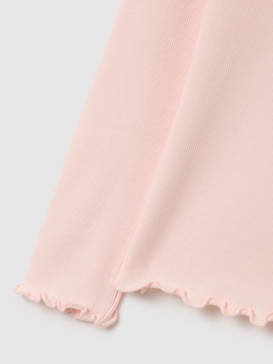 Girls' Regular Fit Stretch Cotton Blend Pink Jumper_3