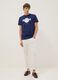 Blue Pure Cotton Regular Fit T-shirt with Hard Rock Cafe Logo_1