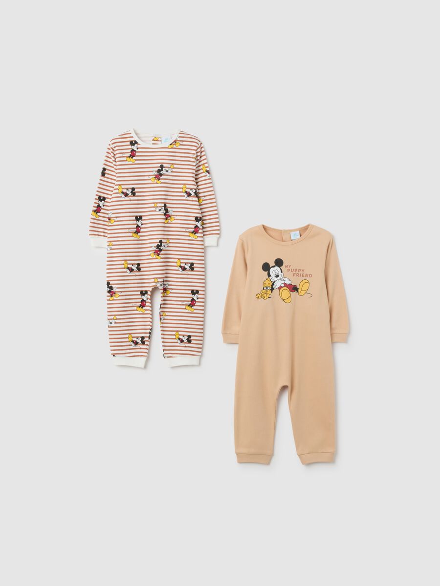 Baby Romper in Pure Beige Cotton_0