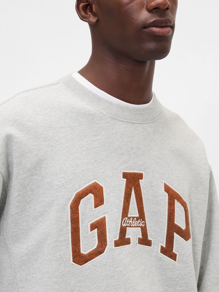 Grey Sweatshirt with Logo_3