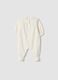 Tutina bianco sporco in misto cotone organico con piedini_1
