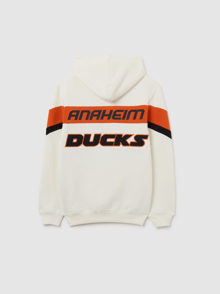 White cotton blend kids' sweatshirt regular fit_1