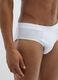 Set of three white cotton briefs with regular fit_3