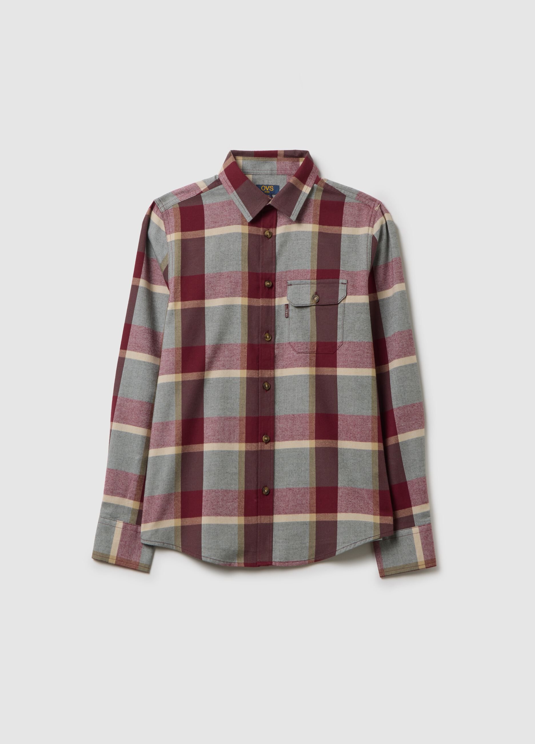 Boys' pure cotton multicolour regular fit shirt