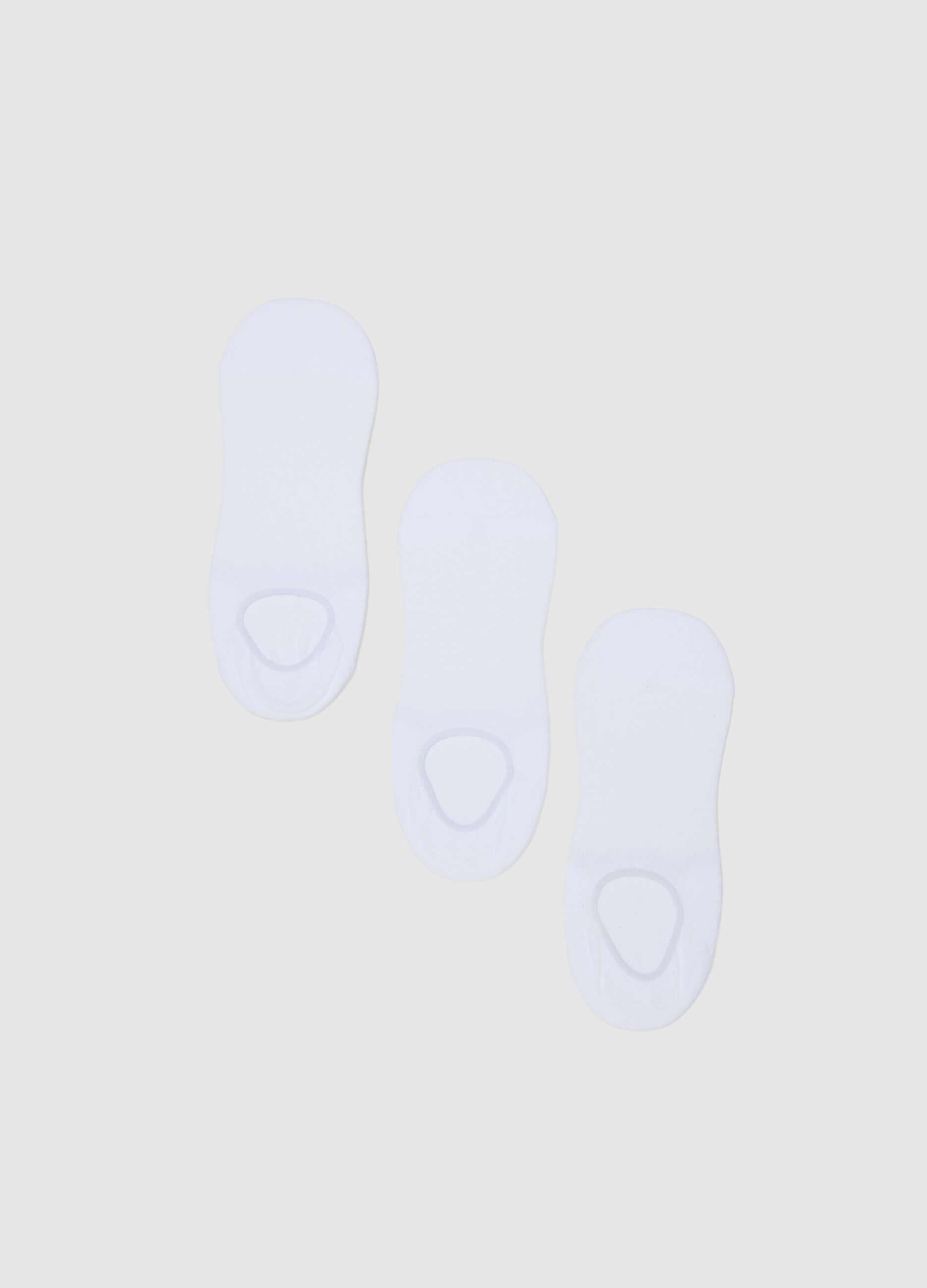 White Cotton Sports Socks Tripack