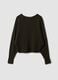 Army green regular-fit top with wide neckline_0