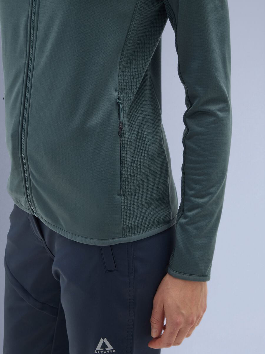 ALTAVIA WITH DEBORAH COMPAGNONI Full Zip Waffle Fleece_3