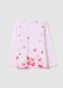 Cotton T-shirt with print and long sleeves_0
