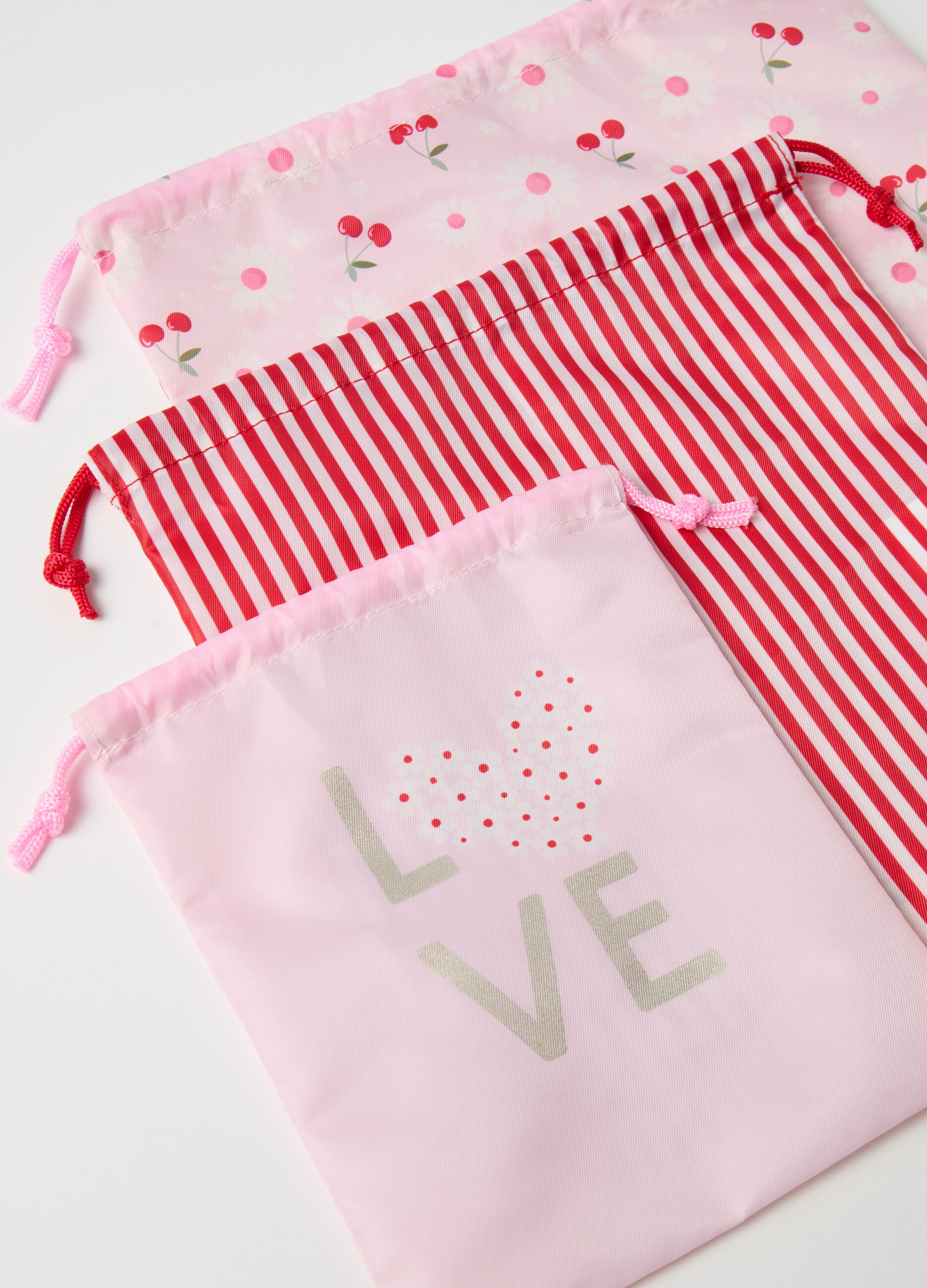 Three-pack laundry bags