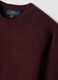 Burgundy crew-neck jersey knit jumper, regular fit_1