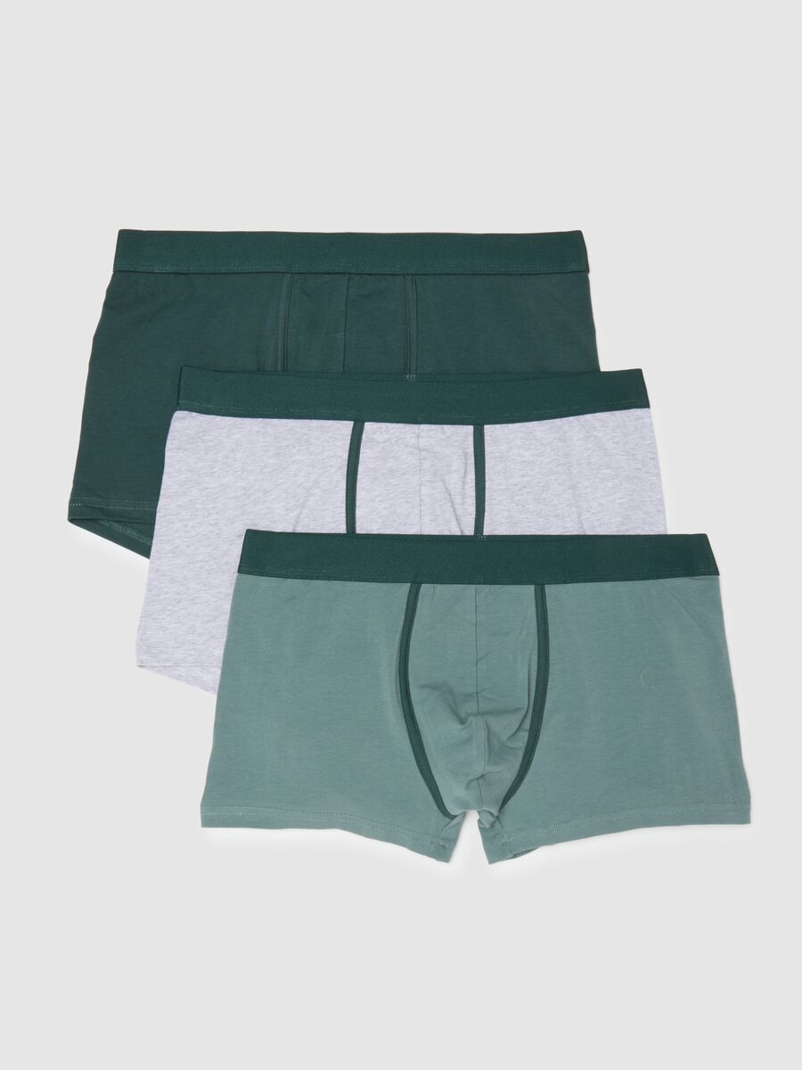 Multicoloured stretch cotton regular fit boxer trio_4
