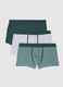 Multicoloured stretch cotton regular fit boxer trio_4